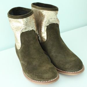 Anthropologie by Noee / Sequin + Seude Moto Boot